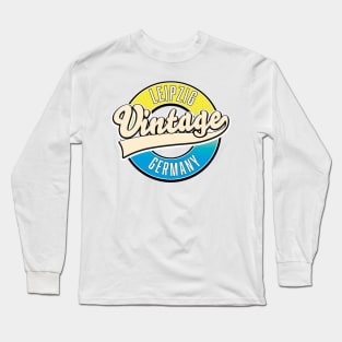 Leipzig vintage style logo Long Sleeve T-Shirt